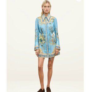 Alemais Cassie Mini Dress in Blue